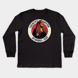 Wynonna Ellen Judd Kids Long Sleeve T-Shirt